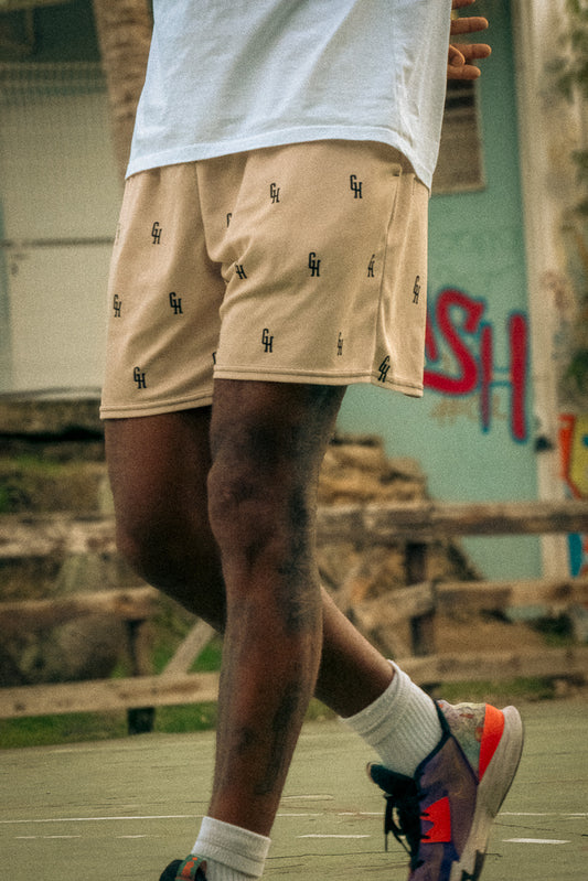CREAM SIGNATURE SHORTS