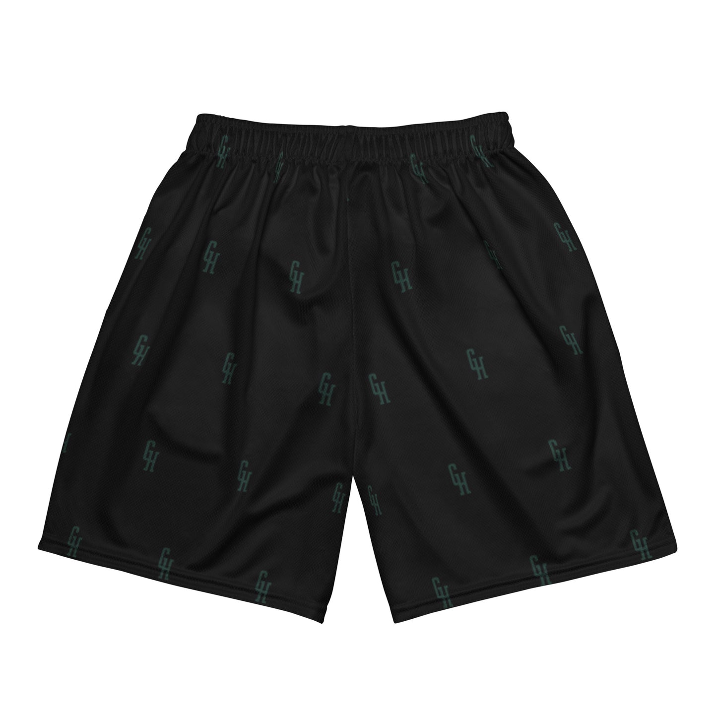 BLACK AND GREEN SIGNATURE SHORTS