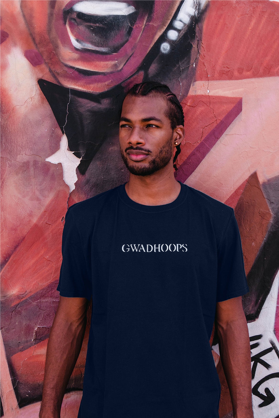 Tee-shirt gwadhoops classic bleu
