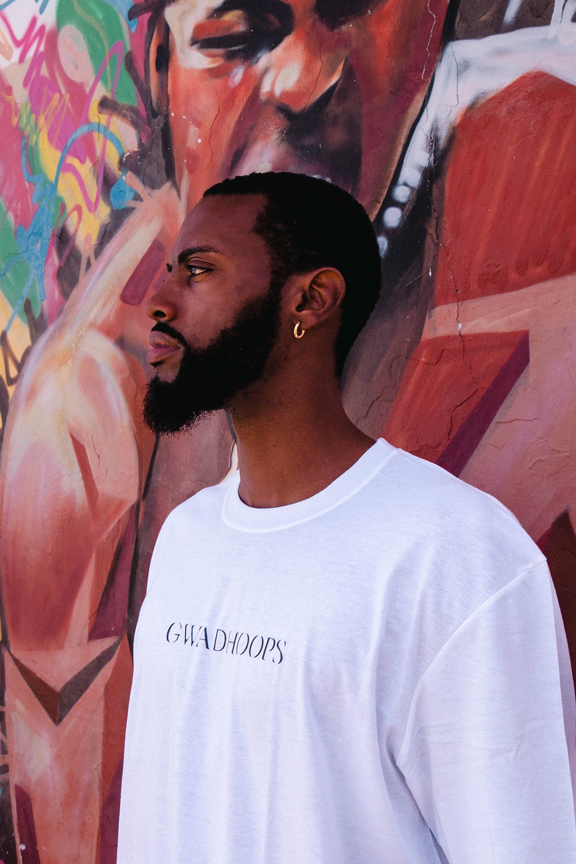 Tee-shirt gwadhoops classic blanc