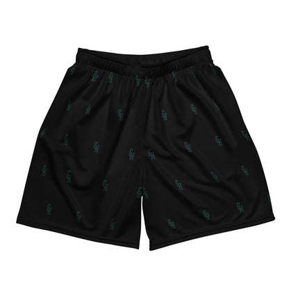 BLACK AND GREEN SIGNATURE SHORTS